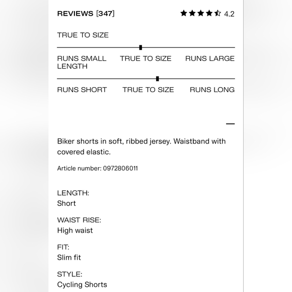 🍭NWOT🍭 H&M DIVIDED ribbed biker shorts, Size L, set of 2, lime green and peach - Picture 10 of 10